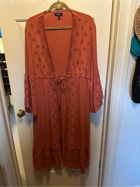 torrid rust red blouse